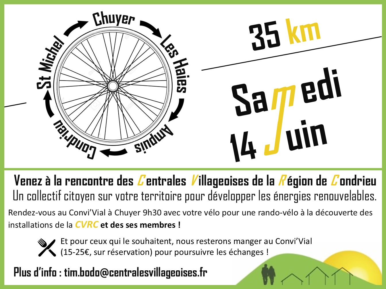 CYCLO-RANDO LE 14 JUIN 2025 : découverte des installations CVRC 
