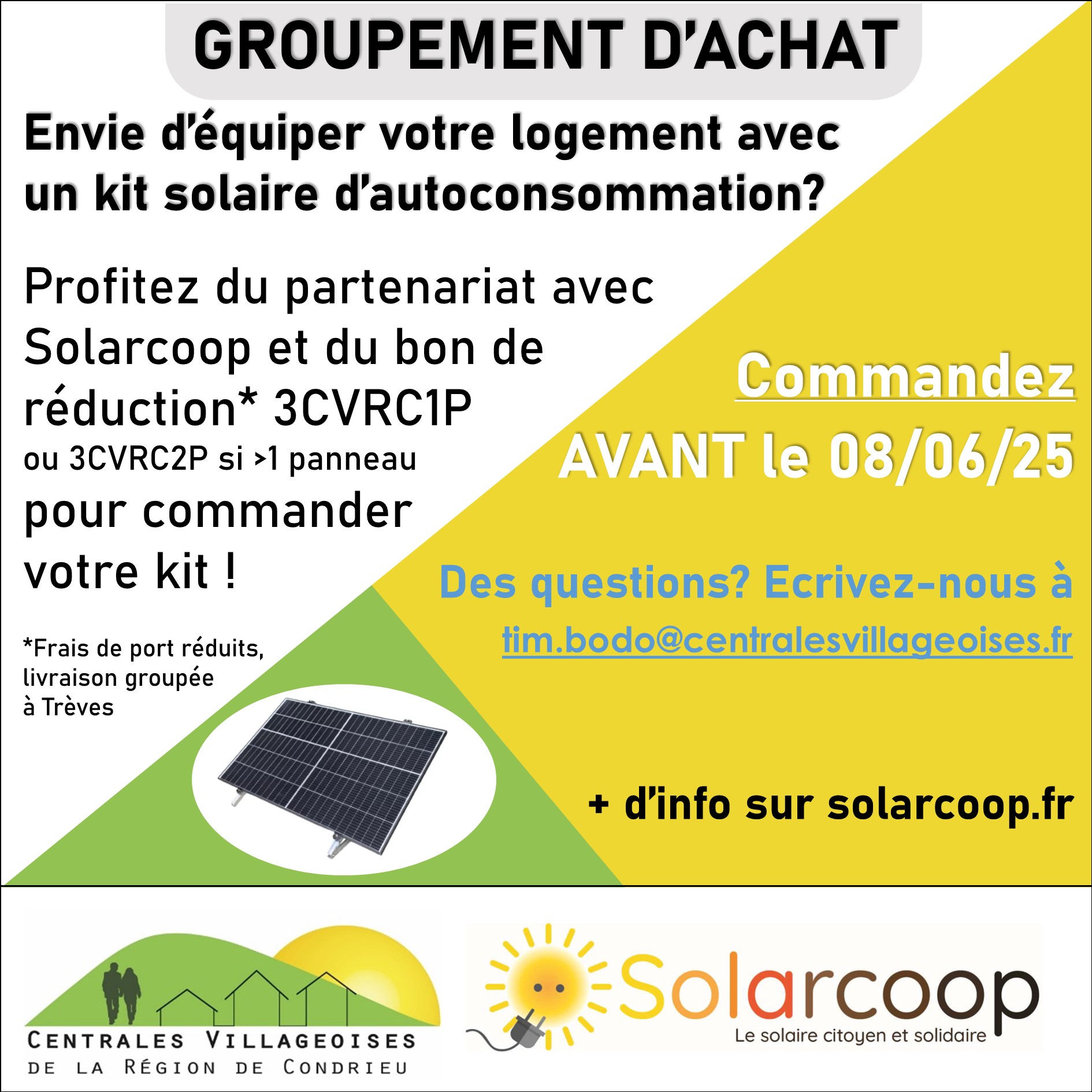 Commande groupée kits Juin 2025