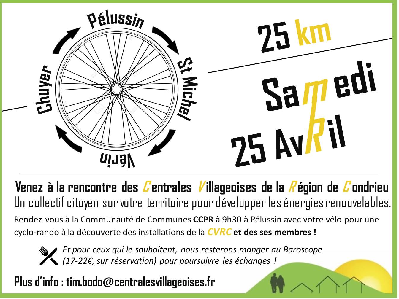Cyclo rando : 25 Avril 2026 